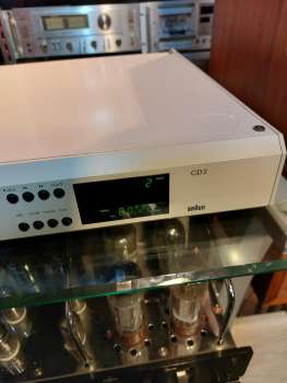 Preview: BRAUN CD Player CD 2 in lichtgrau weiß Top Zustand